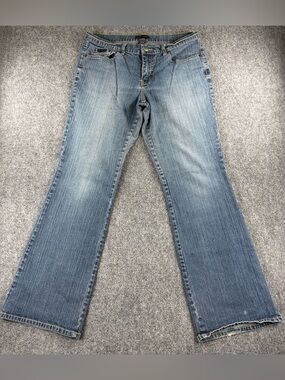 New York & Company Light Blue Flare Jeans